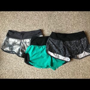 Set of 3 Lululemon shorts